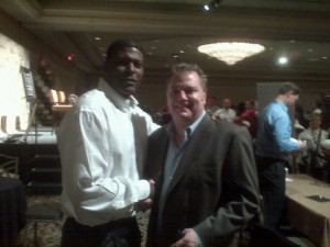 VIP Representative with Basketball Great Larry Johnson